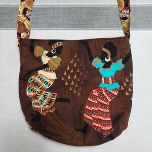 African Print Quilted Crossbody Bag Ladies Shoulder Purse Handmade Ethnic Fabric